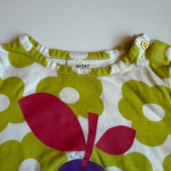 Mini Boden Floral Print Pear Graphic Tee Girls 1.5-2Y - Picture 5 of 10